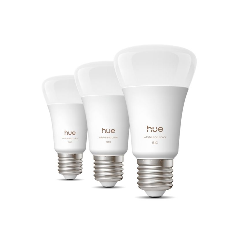 Żarówka LED Philips Hue E27 A60 6W 810 lm RGB CCT 1800-20000K Smart Bluetooth ZigBee 3 szt.