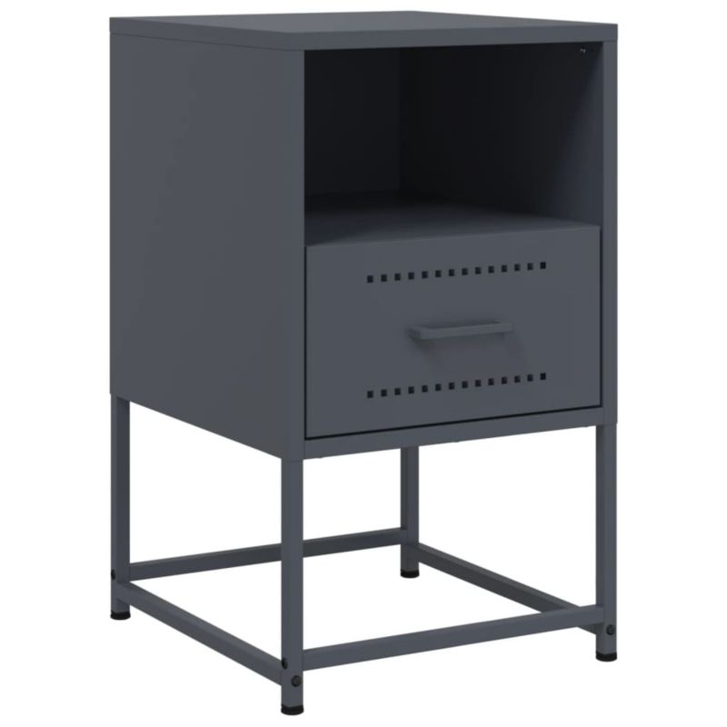 Szafka nocna WaszeMeble metalowa szara WM-846558 1 szt.