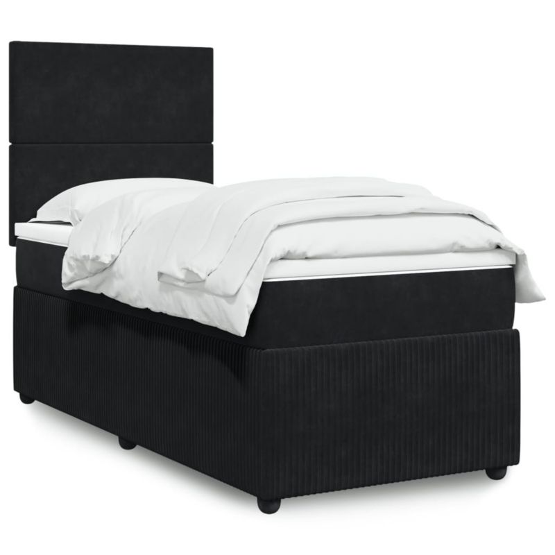 Łóżko kontynentalne WaszeMeble 80x200 cm czarne WM-3294486 1 szt.