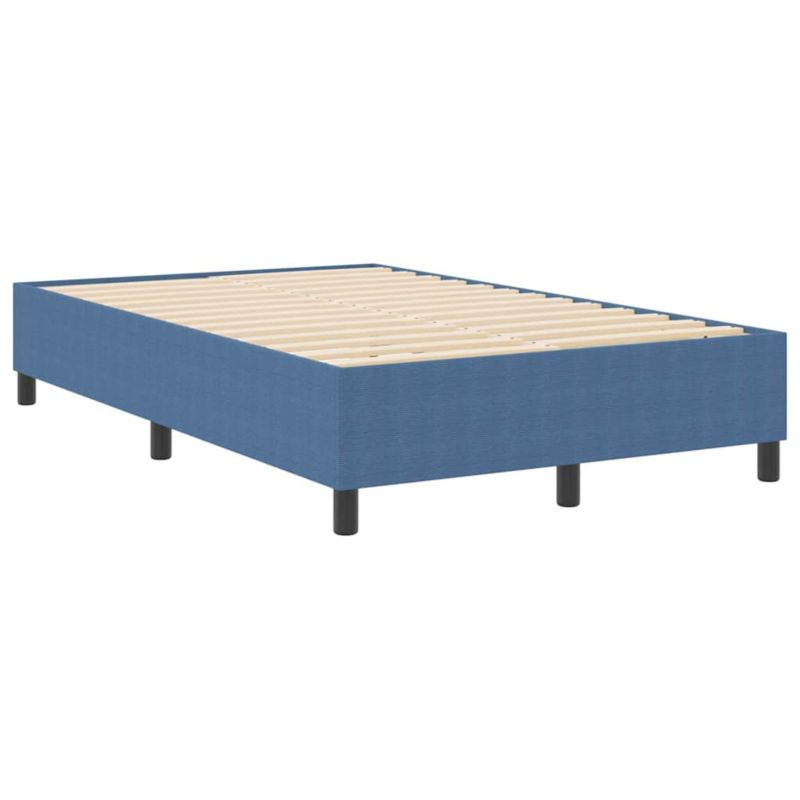 Łóżko tapicerowane WaszeMeble 120x200 cm Niebieski sztruks WM-3337405 1 szt.