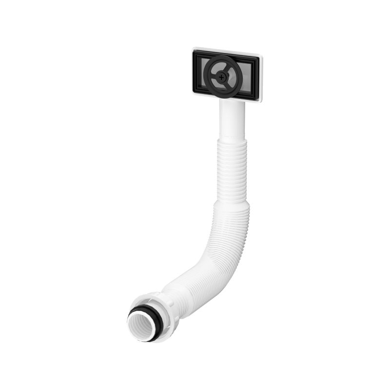 Przelew zlewu 2 w 1 czarny mat