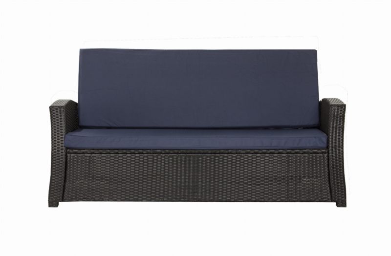 Poduszka ogrodowa na sofę Technorattan, Setgarden,150x60cm +150x50cm Granatowa dwustronne Poduszki na meble ogrodowe-Rattan, 1szt