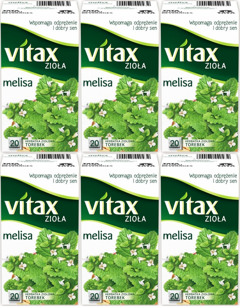 Vitax Melisa – herbata z melisy w torebkach 20 x 1,5 g