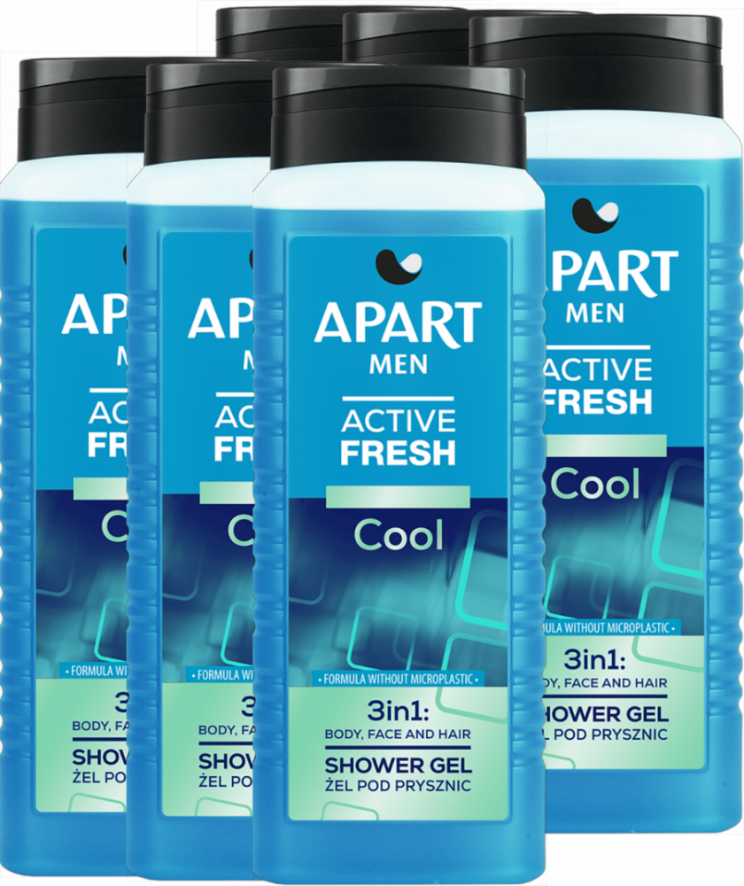 Apart Men Active Fresh Cool Żel pod prysznic 3w1 500 ml