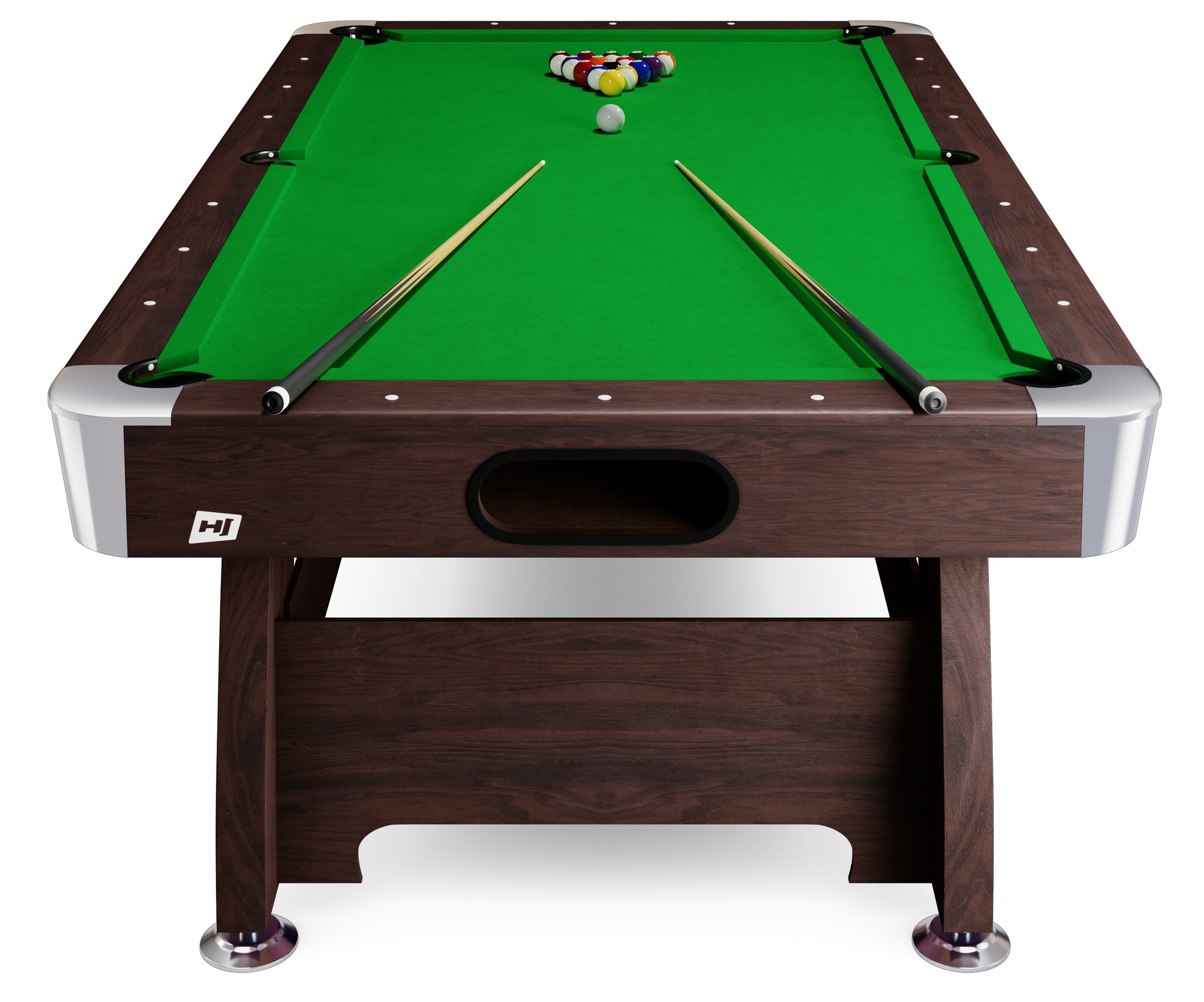 Stół bilardowy spływowy Vip Extra 9 FT brąz zielony z nakładką ping-pong cymbergaj
