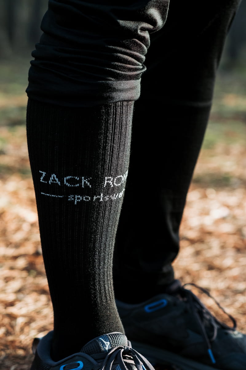 Skarpety sportowe Extra Warm z wełny merino, czarne