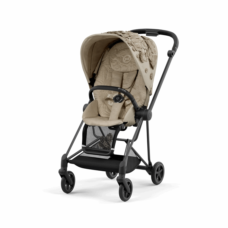 Cybex Mios 3.0 Fashion Collection - wózek spacerowy z gondolą Lux-Simply Flowers Nude Beige-Matt Black