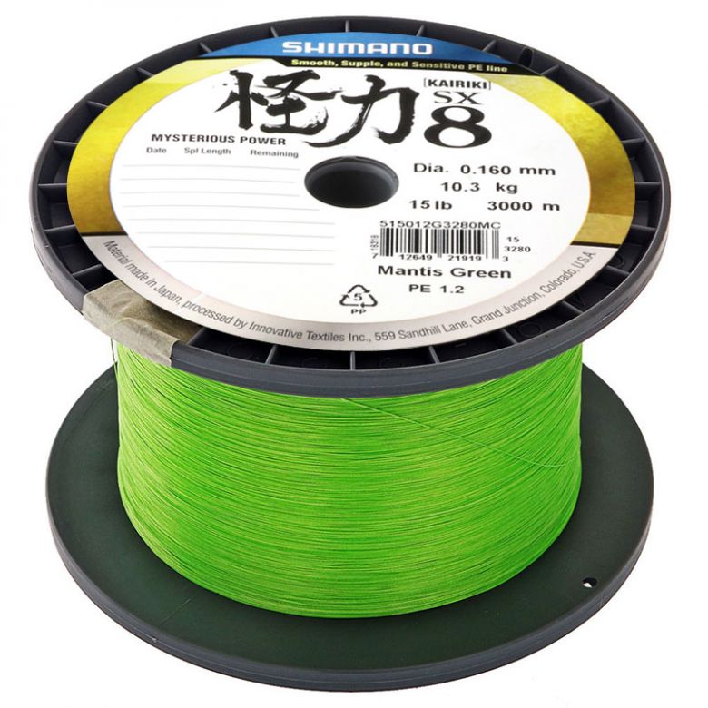 Shimano Plecionka Kairiki 8X Mantis Green Jasno Zielona Na Metry