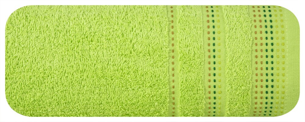 Ręcznik 30x50 cm POLIA jasnozielony bawełniany frotte z bordiurą