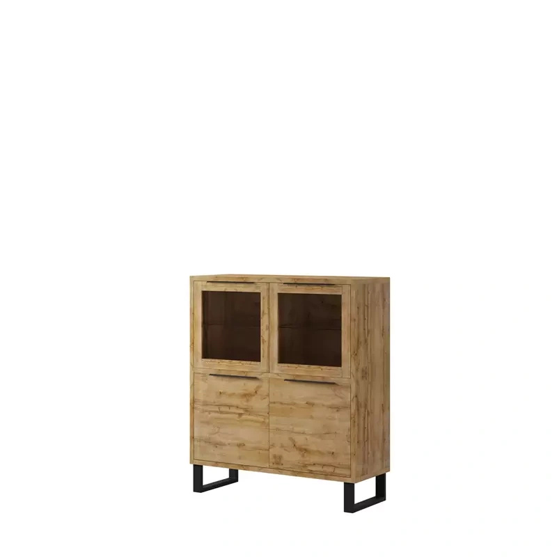 Komoda z barkiem LOFT SALLE dąb wotan