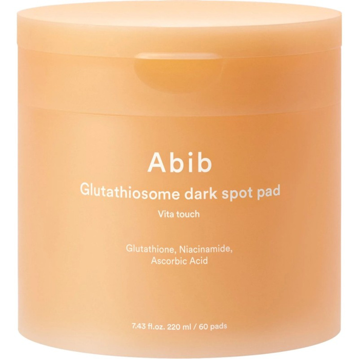 Abib Glutathiosome Dark Spot Pad Vita Touch - Nawilżająco-rozświetlające płatki do twarzy, 60 szt