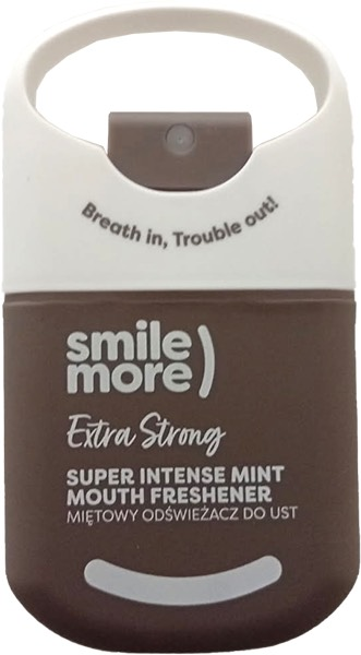 HISKIN SMILE MORE odświeżacz do ust - Strong super intense mint (szary), 20 ml