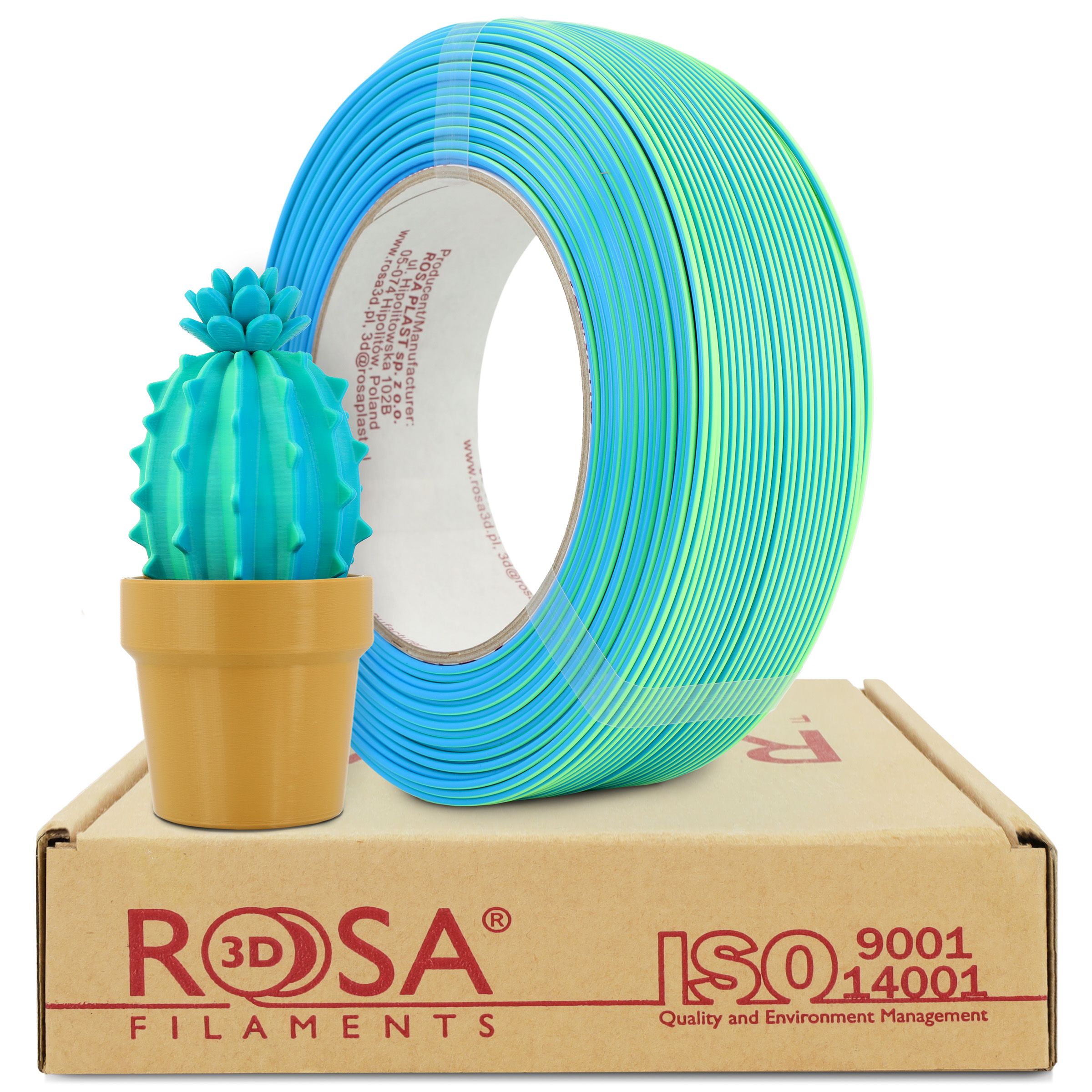 FILAMENT 3D ReFill PLA Magic Neon Blue Lagoon (Refill 0.5kg / 1.75mm)