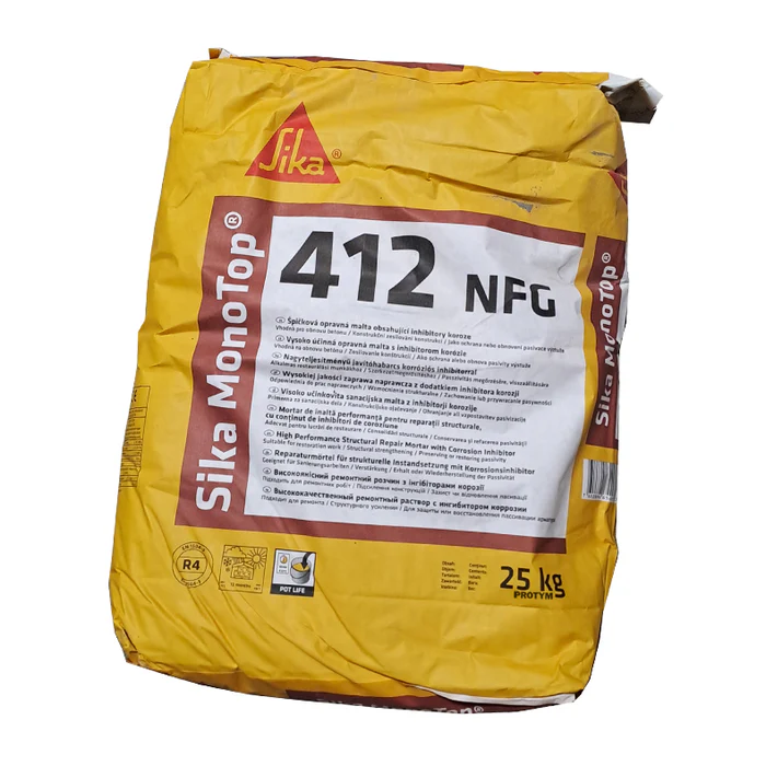 ZAPRAWA Z DODATKIEM INHIBITORÓW KOROZJI SIKA MONOTOP 412 NFG 25KG