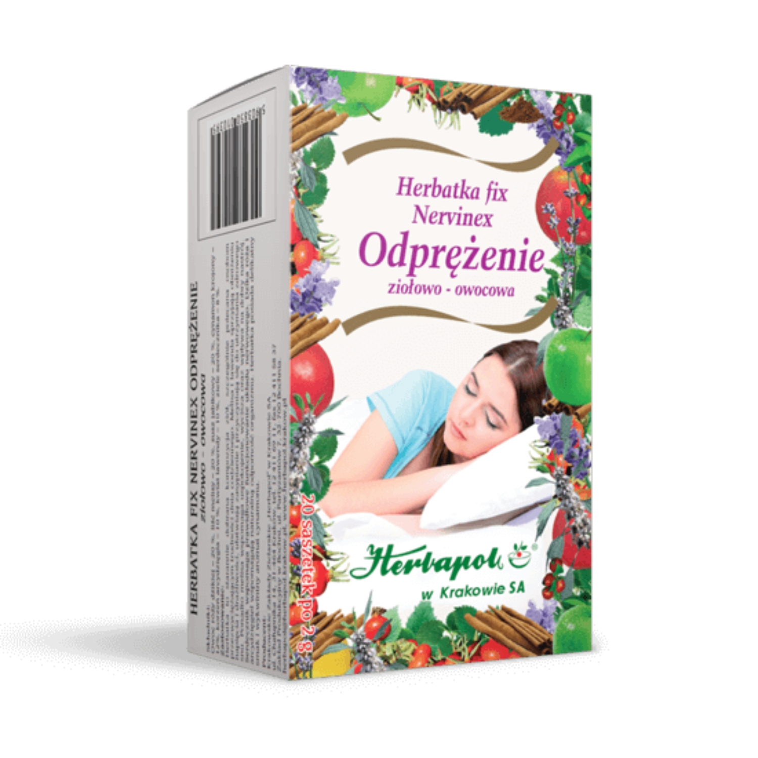 Herbapol kraków herbatka fix, nervinex odprężenie, 20 saszetek