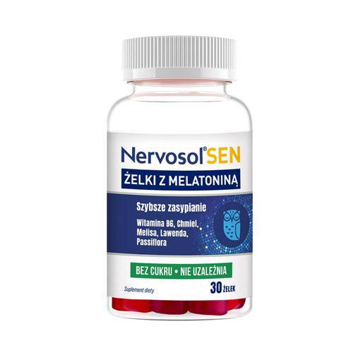 Nervosol sen, żelki z melatoniną, 30 żelek