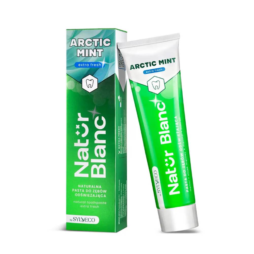 Sylveco natur blanc arctic mint - pasta do zębów odświeżająca, 100 ml