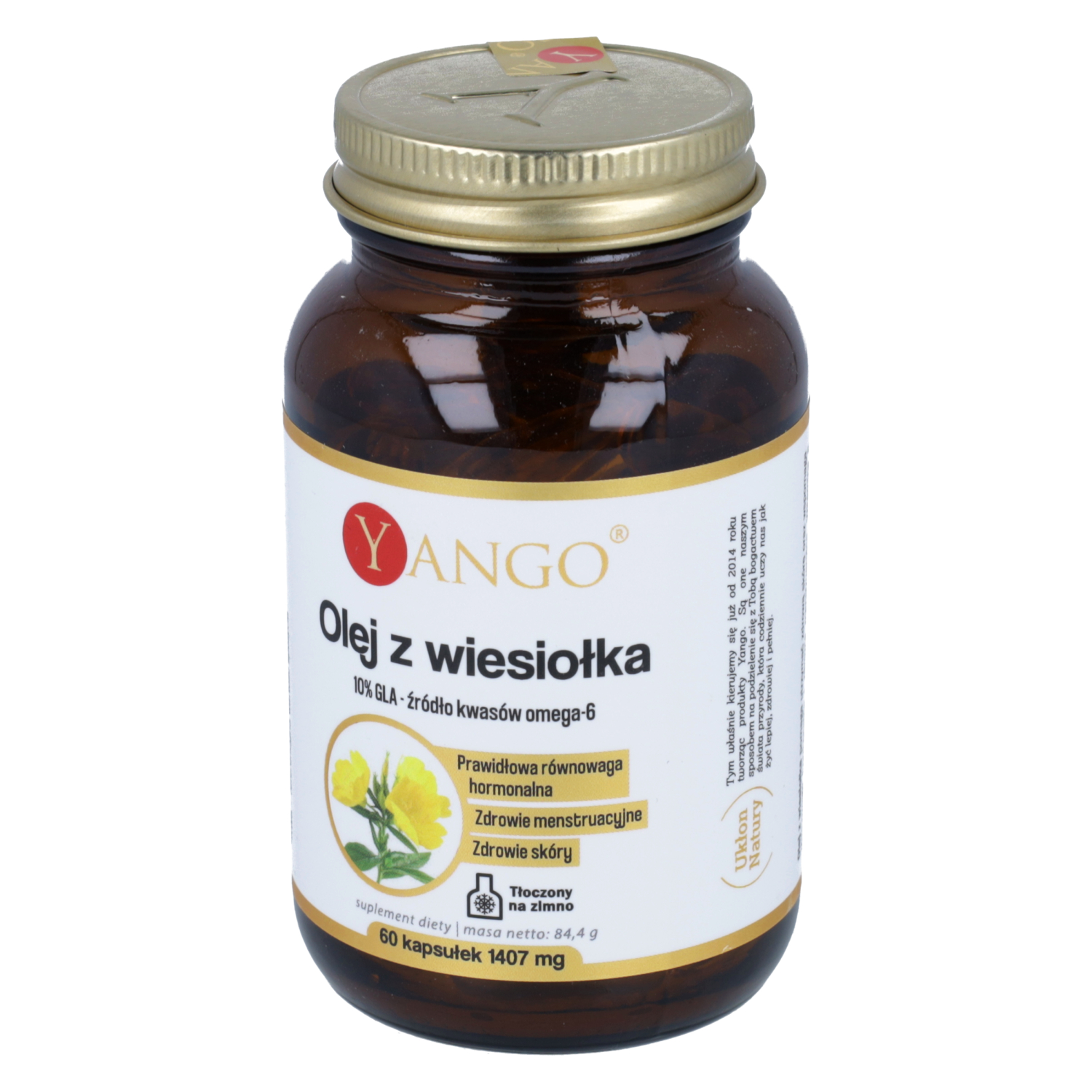 Yango olej z wiesiołka, 60 kapsułek