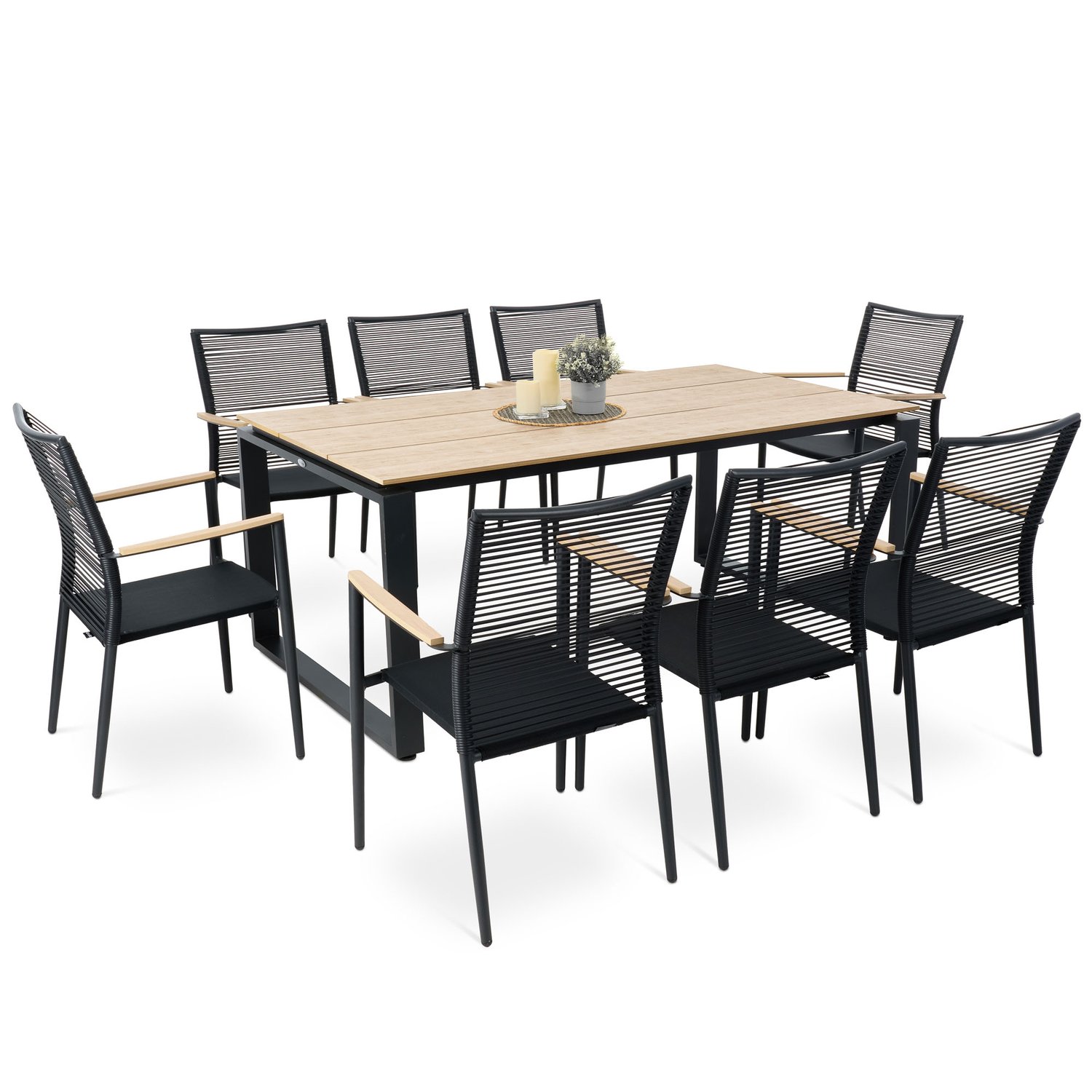 Gartenmöbel-Set PREZZA 8+1 - Beige