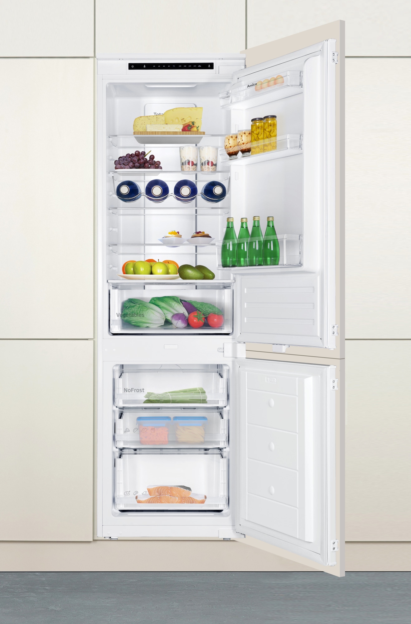 Lodówka do zabudowy Amica BK3305.8DFC (E) Biały Total NoFrost