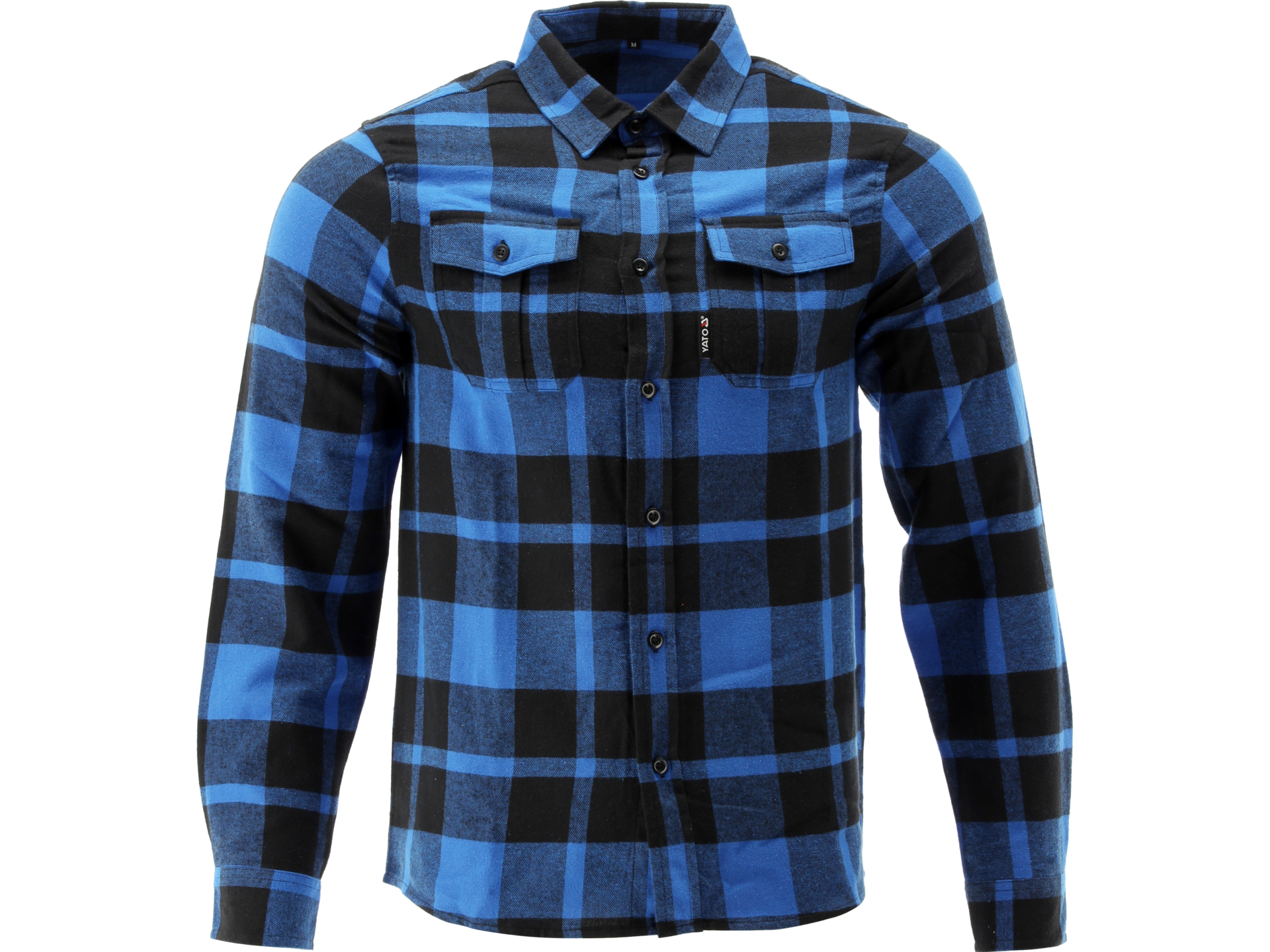 Koszula flanelowa robocza YATO bawełniana męska niebieska rozmiar 3xl YT-78811
