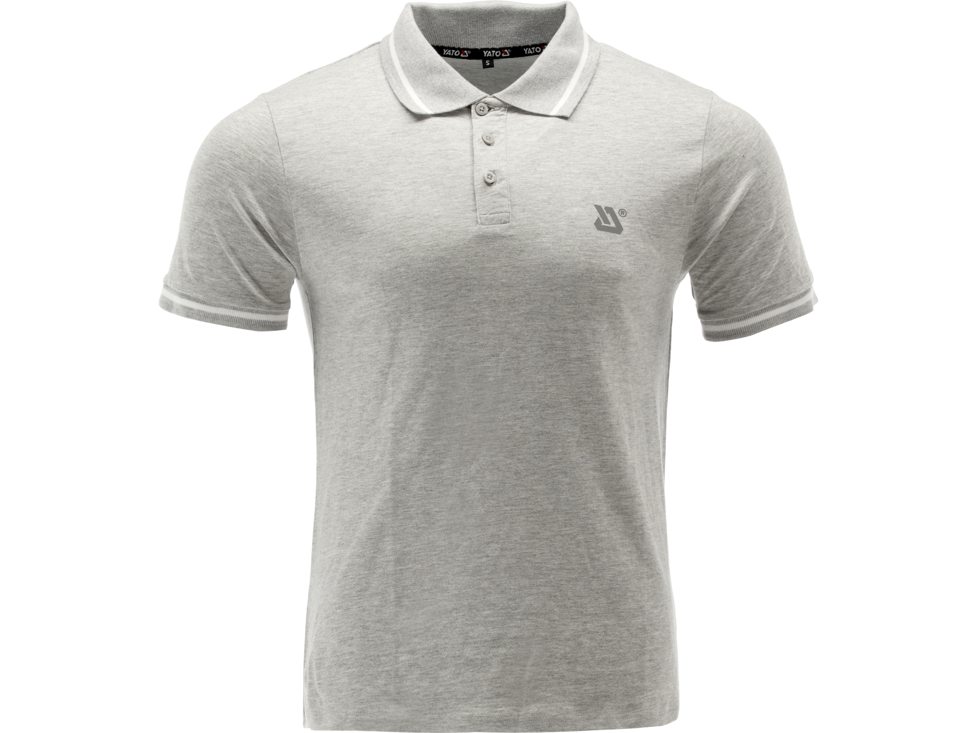 Koszulka polo męska YATO soft szary melanż bawełniana 200g rozmiar S YT-78630