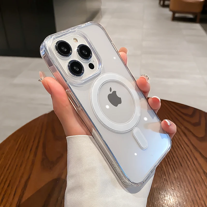 Magnetyczne przeźroczyste etui iPhone 01