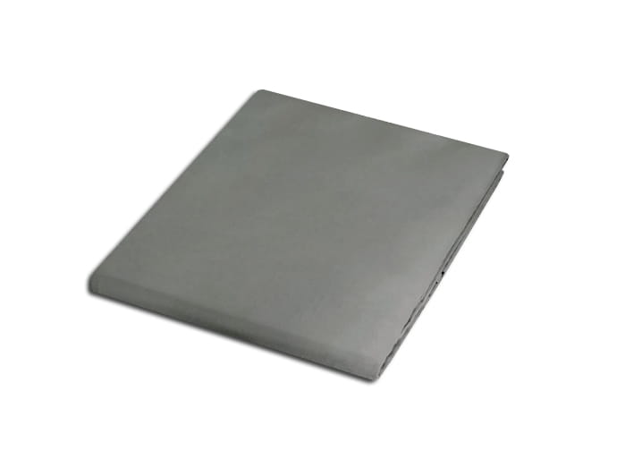 Prześcieradło bez gumki bawełniane 160x200 popiel
