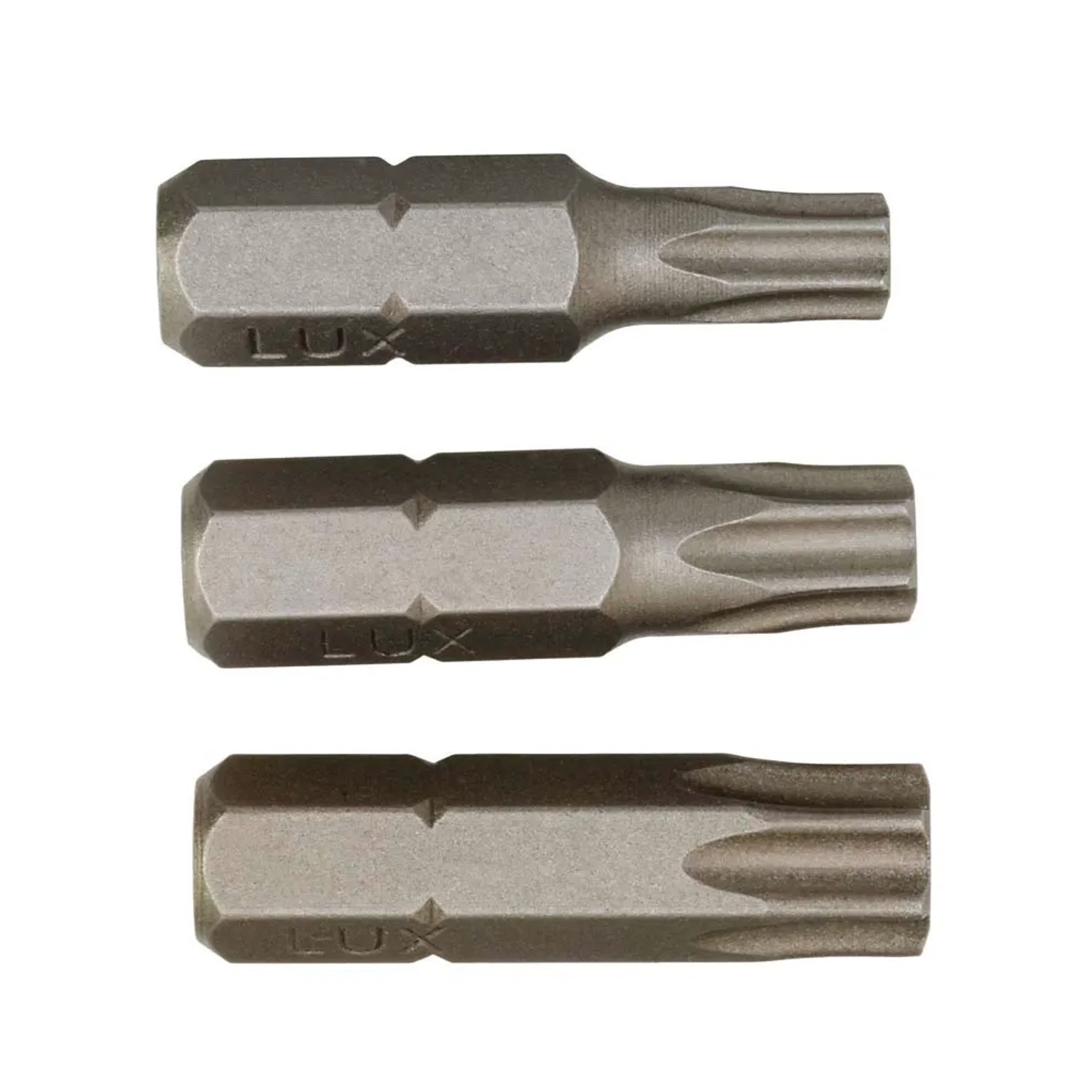 LUX-TOOLS Zestaw bitów torx T25 T30 T40