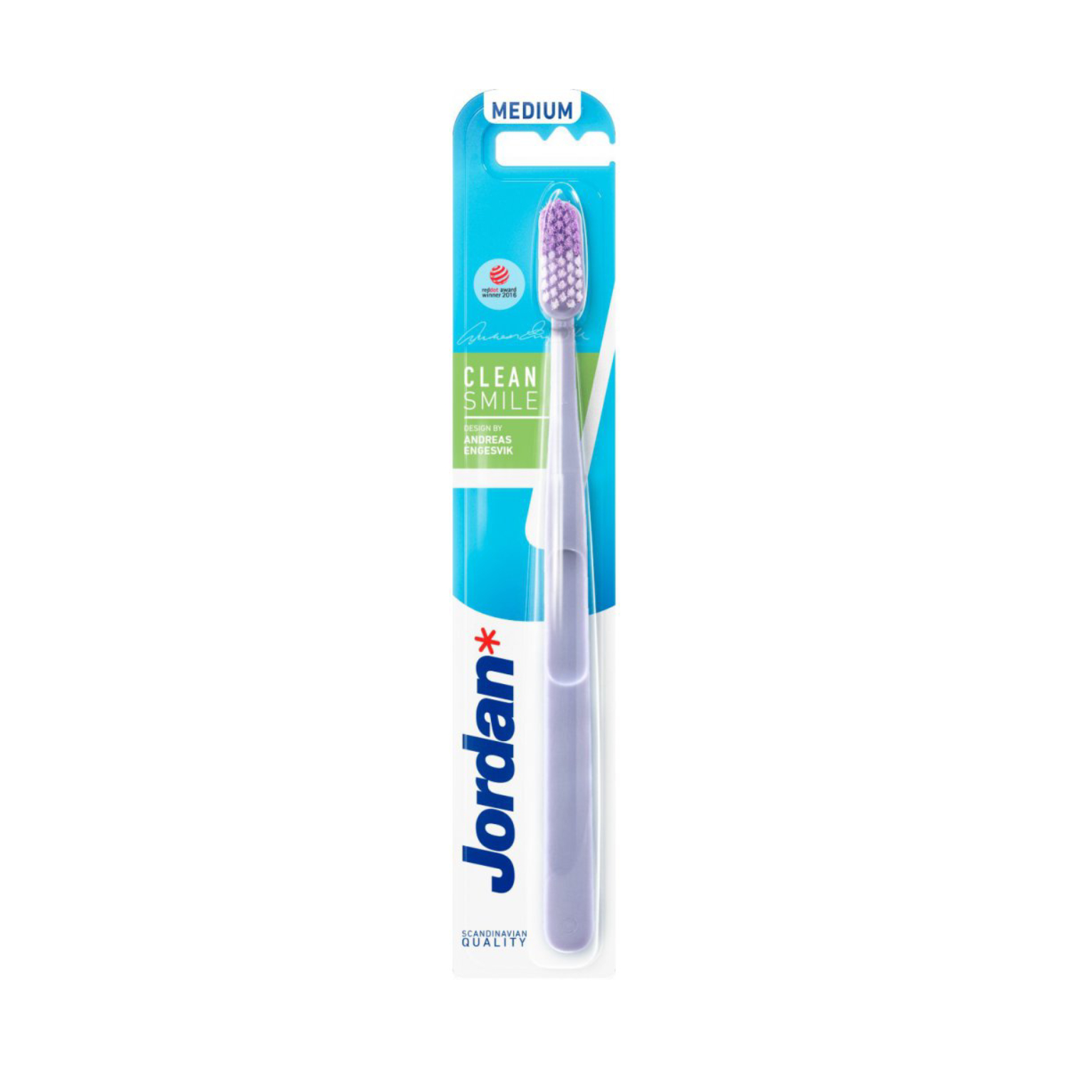 Jordan clean smile - szczoteczka do zębów, medium, 1 sztuka
