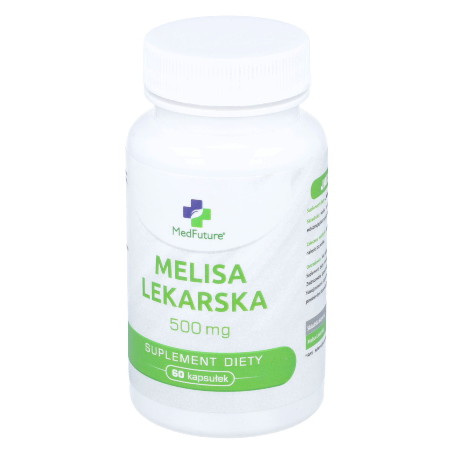 Medfuture - melisa lekarska, na uspokojenie (500 mg), 60 kapsułek