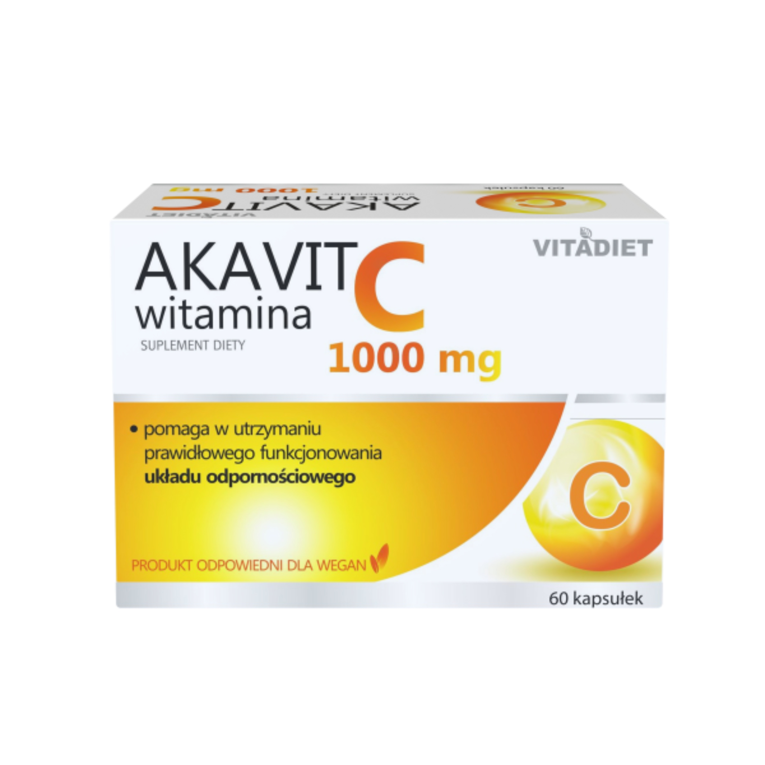 Akavit witamina c 1000 mg, 60 kapsułek