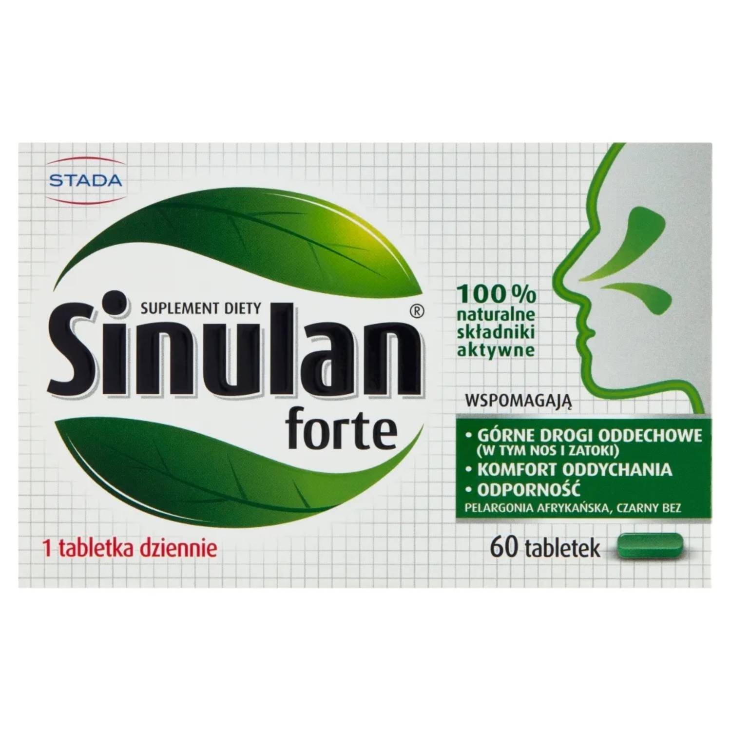 Sinulan forte, 60 tabletek