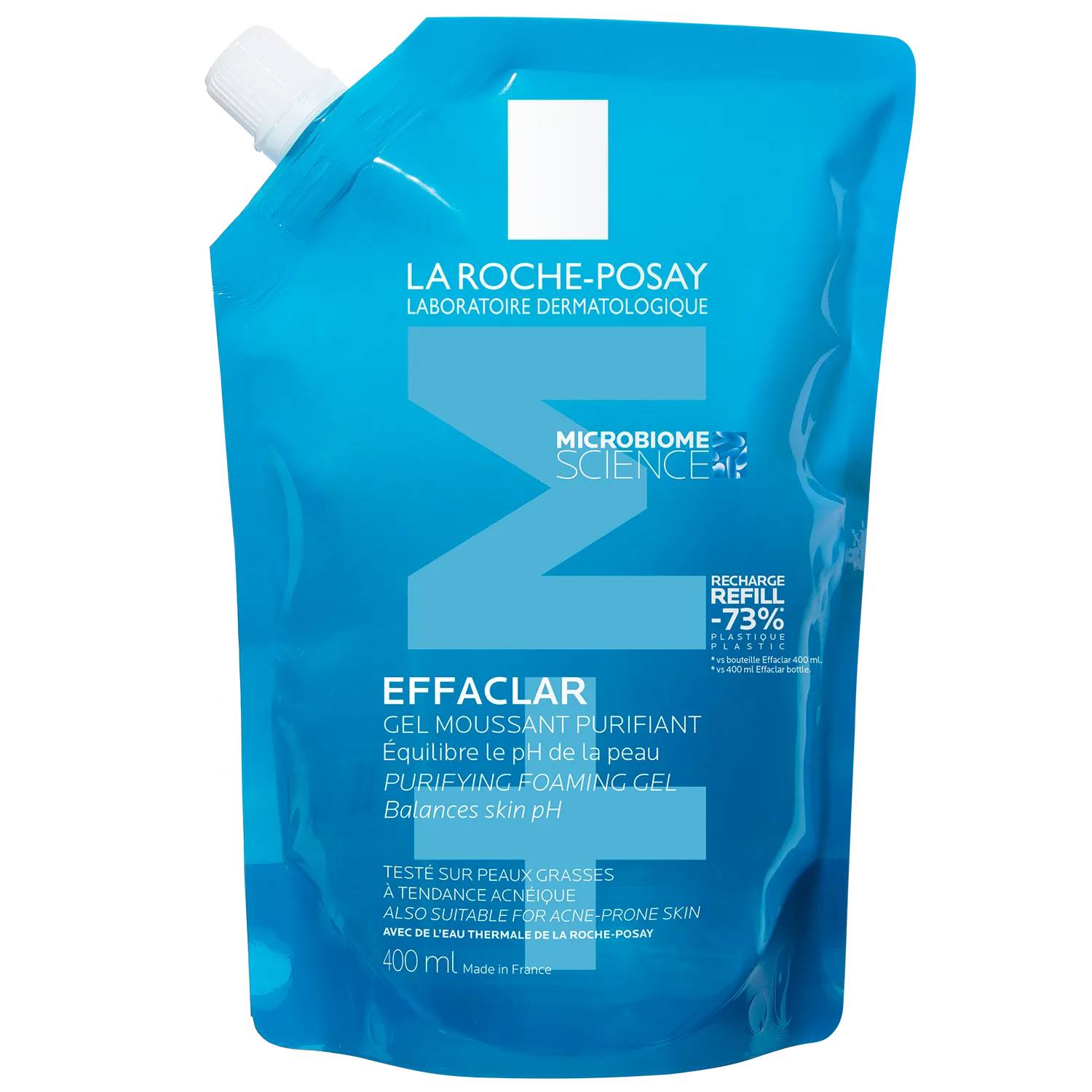La roche posay effaclar - żel oczyszczający do skóry tłustej i wrażliwej, zapas, 400 ml
