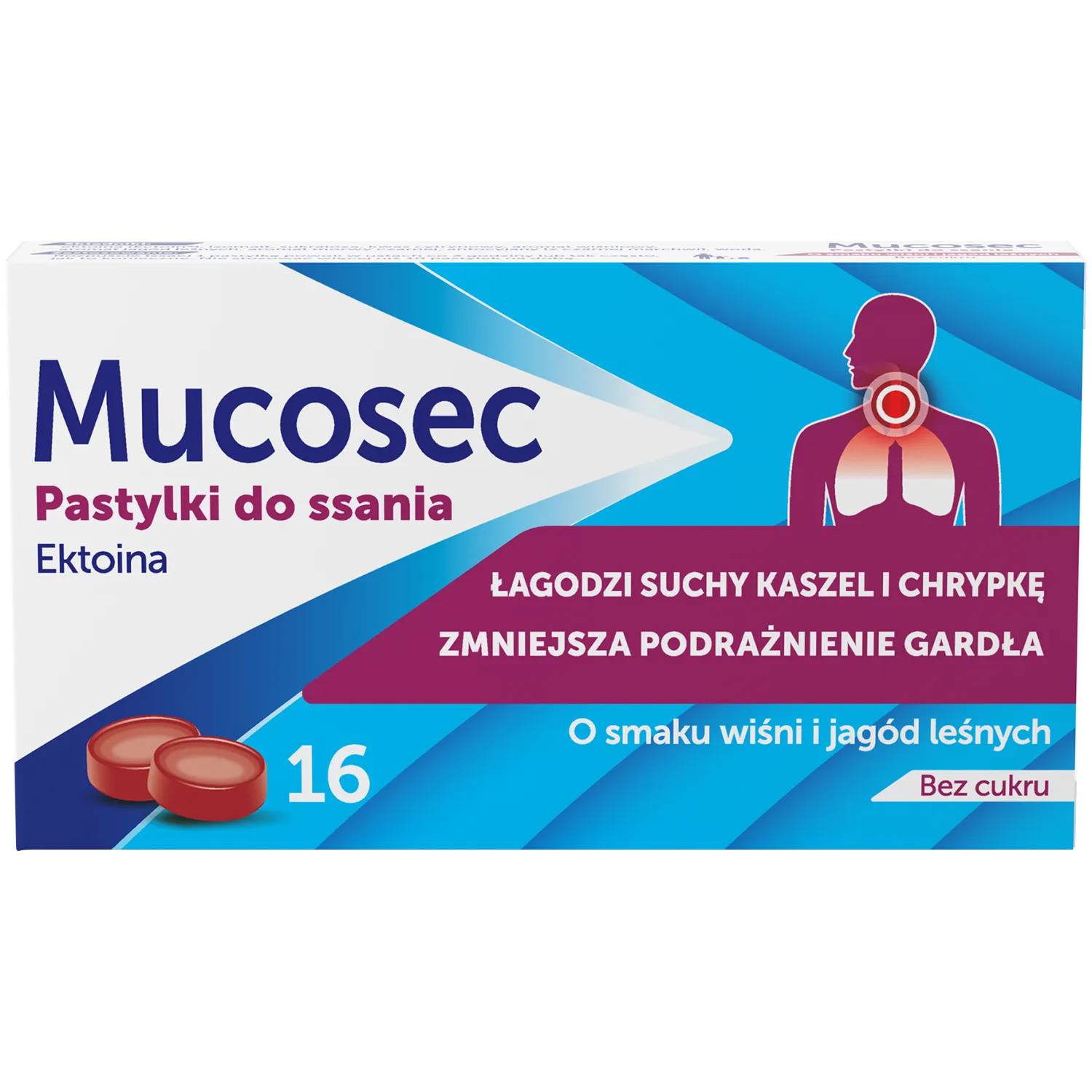 Mucosec, 16 pastylek do ssania