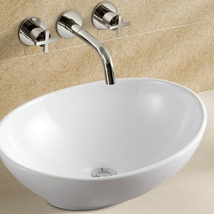 Rea Sofia umywalka 41x34 cm nablatowa owalna biała REA-U0133 - Wysyłka w 24h