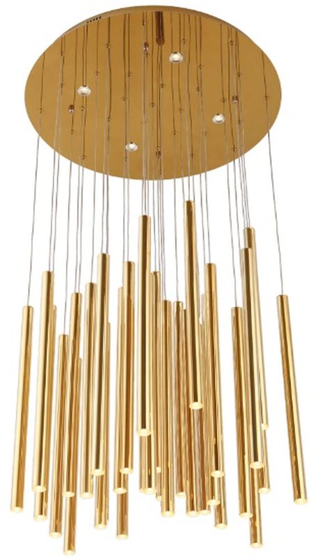 MaxLight Organic Gold lampa wisząca 33x1W/4x3W złota P0242D