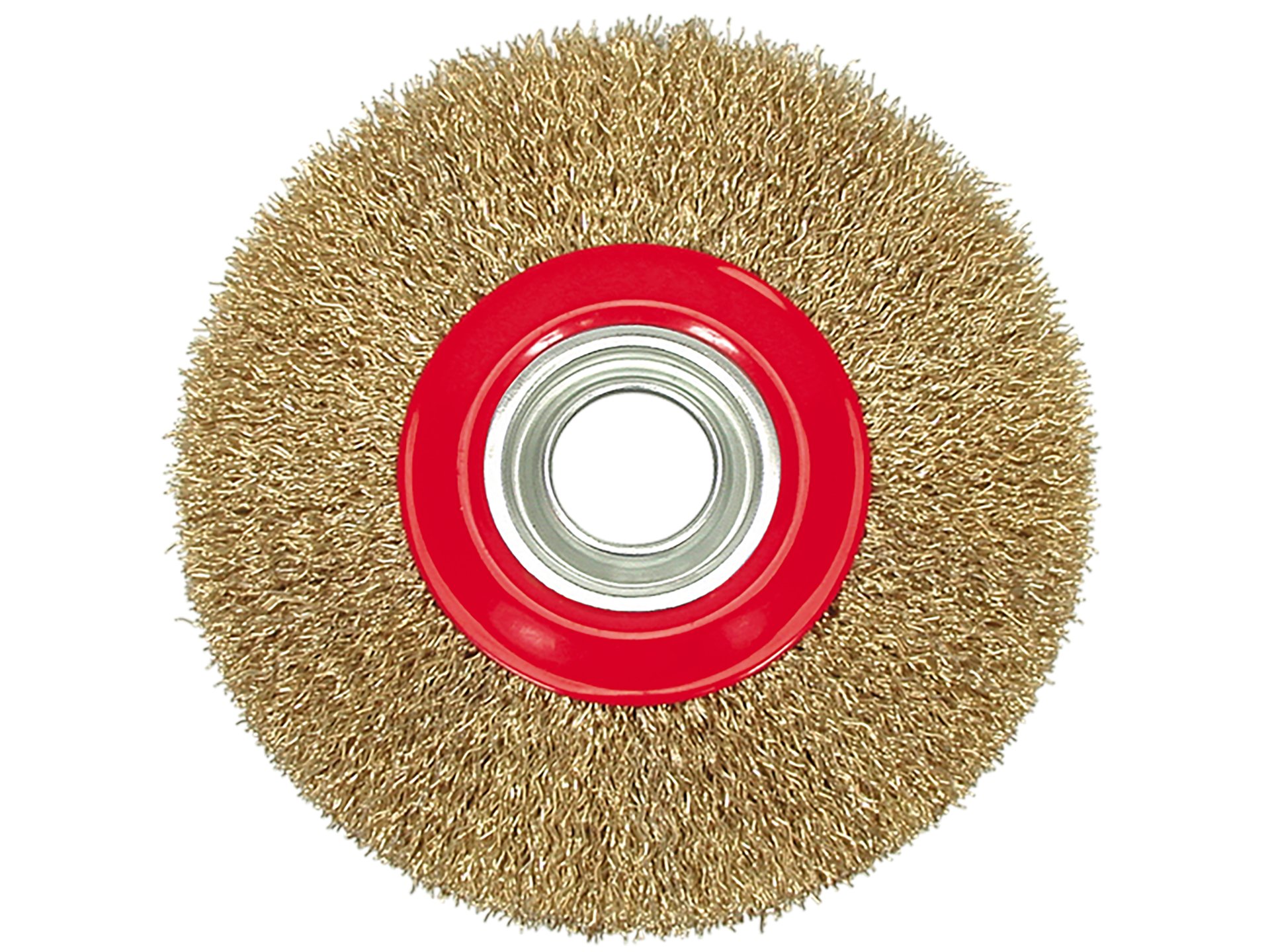Szczotka tarczowa VOREL 125mm karbowana mosiądzowana do szlifierki 06978