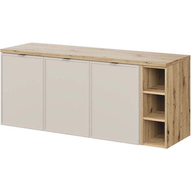 COMAD Zestaw mebli BELLA CASHMERE 2 szafki z blatem 140 cm
