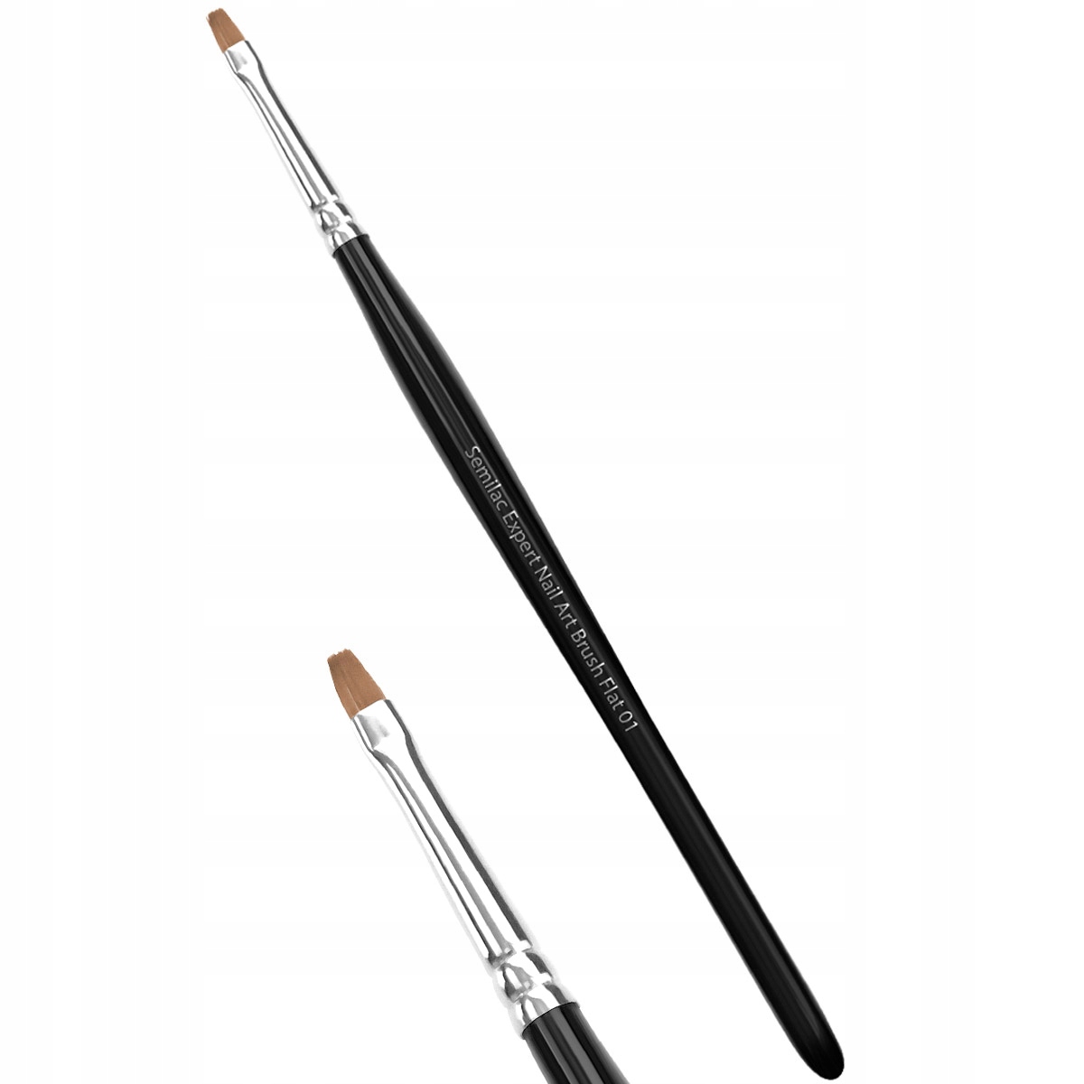 Pędzelek do żelu kwadratowy Semilac Expert Nail Art Brush Flat 01