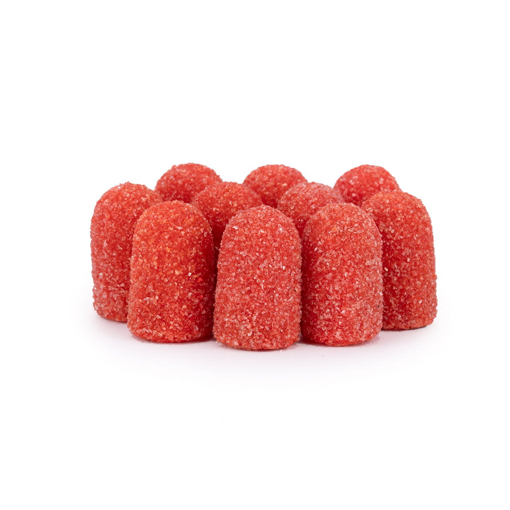 Kapturki do pedicure 7 mm gradacja 60 10 szt Fabric Podo AlleMed Pomarańczowy Orange