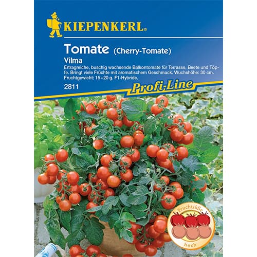 1 szt, Pomidor cherry Vilma - Nasiona: Ilość w opakowaniu: 12 szt.