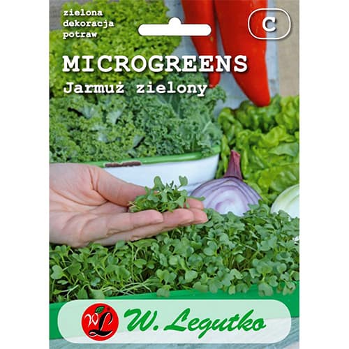 1 szt, Mikrogreen Jarmuz zielony - Nasiona: Ilość w opakowaniu: 3 g