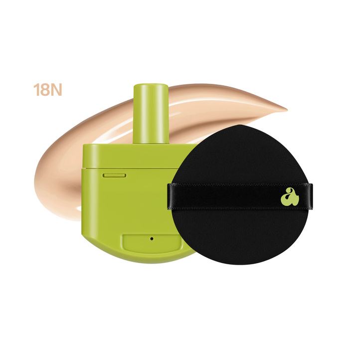 Unleashia Satin Wear Green Cushion Podkład w kompakcie 18N, 15 g