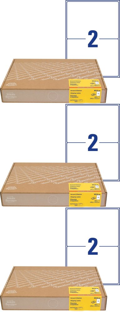 Avery Zweckform etykiety wysyłkowe A4 199,6x143,5 mm, 300 ark., białe