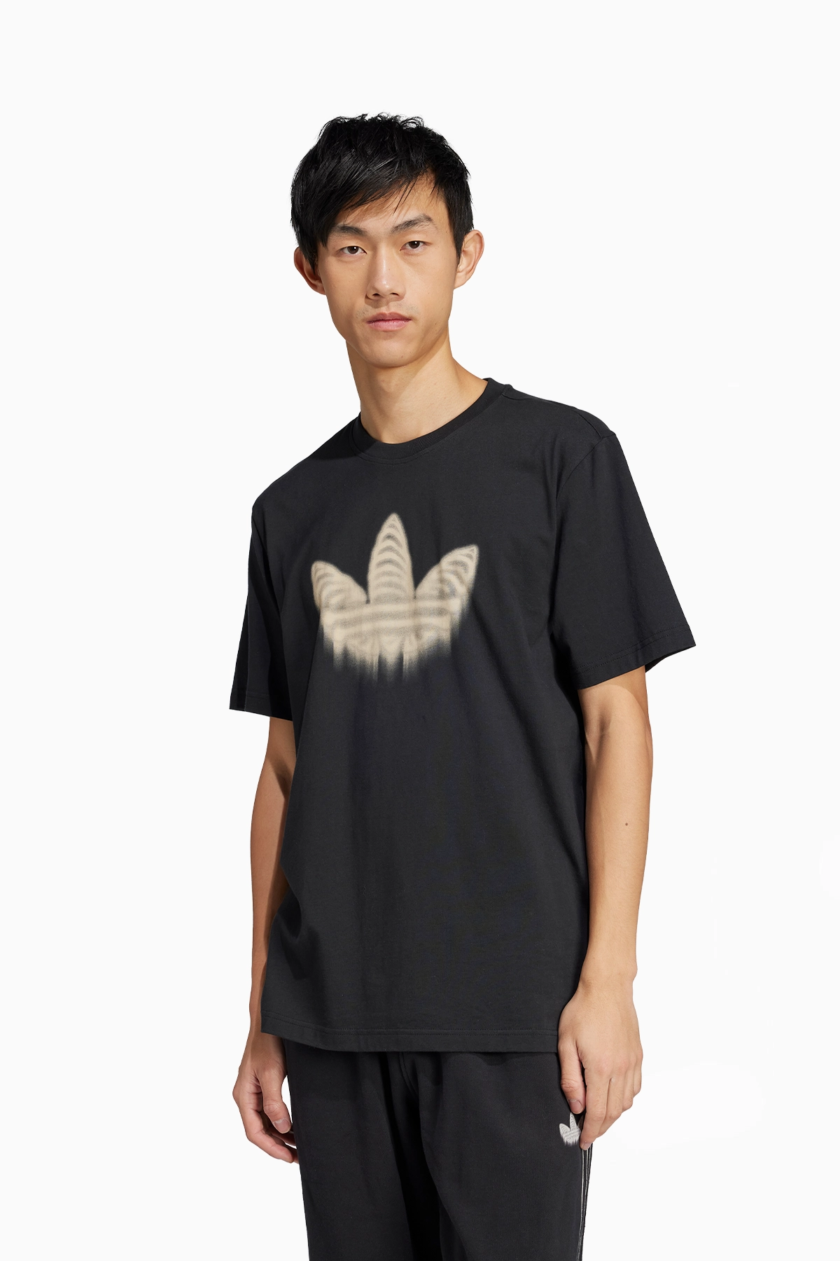 Koszulka adidas Skeleton Trefoil Tee - Czarny