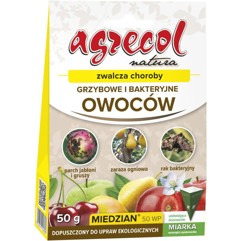 Agrecol Miedzian 50WP środek grzybobójczy 50 g