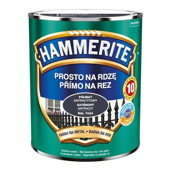Farba Hammerite Antracytowy półmat 0,7L