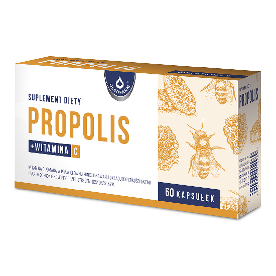 Oleofarm - propolis, wsparcie układu odpornościowego, 60 kapsułek