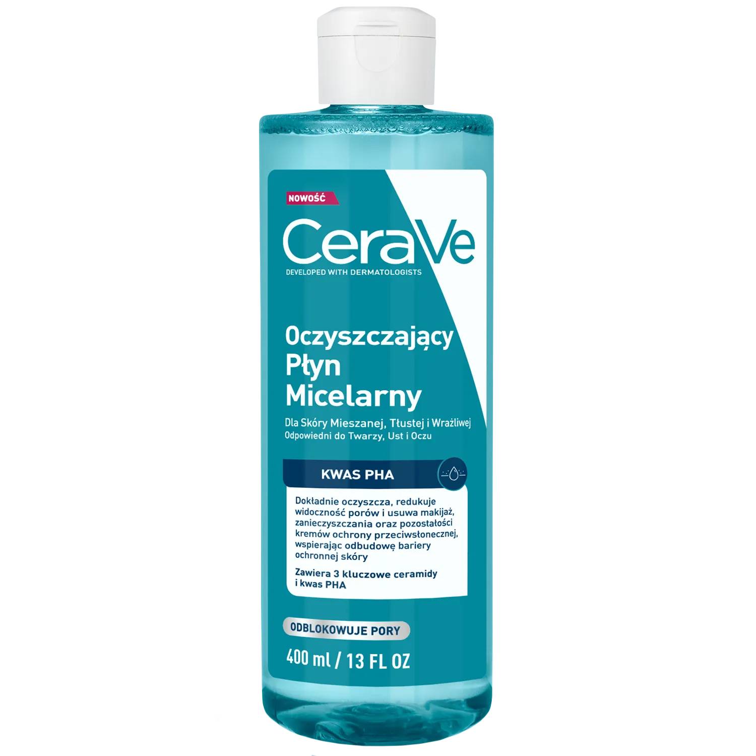 Cerave - oczyszczający płyn micelarny, 400 ml